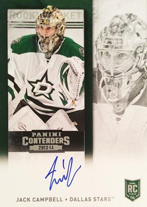 #235b Jack Campbell - Dallas Stars - 2013-14 Panini Contenders Hockey
