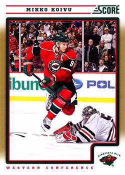 #236 Mikko Koivu - Minnesota Wild - 2012-13 Score - Gold Rush Hockey