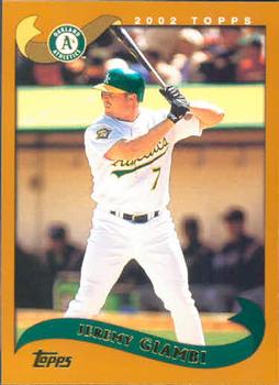 #236 Jeremy Giambi - Oakland Athletics - 2002 Topps Baseball