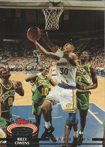 #236 Billy Owens - Golden State Warriors - 1992-93 Stadium Club Basketball