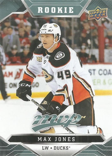#236 Max Jones - Anaheim Ducks - 2019-20 Upper Deck MVP Hockey