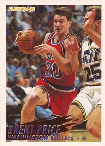 #236 Brent Price - Washington Bullets - 1994-95 Fleer Basketball