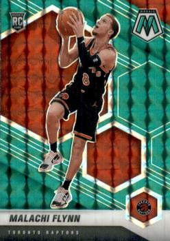 #236 Malachi Flynn - Toronto Raptors - 2020-21 Panini Mosaic - Mosaic Green Basketball