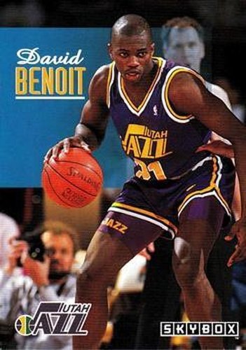 #236 David Benoit - Utah Jazz - 1992-93 SkyBox Basketball