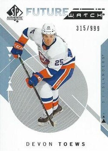 #236 Devon Toews - New York Islanders - 2018-19 SP Authentic Hockey
