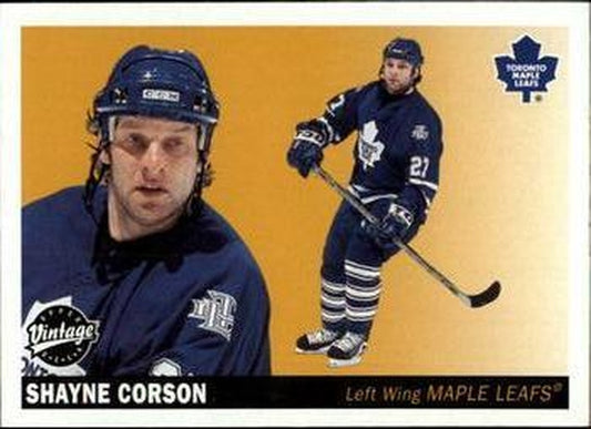 #236 Shayne Corson - Toronto Maple Leafs - 2002-03 Upper Deck Vintage Hockey