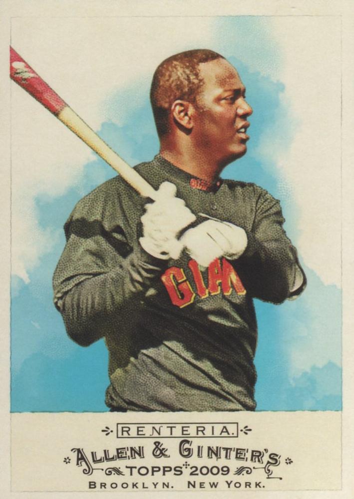 #236 Edgar Renteria - San Francisco Giants - 2009 Topps Allen & Ginter Baseball