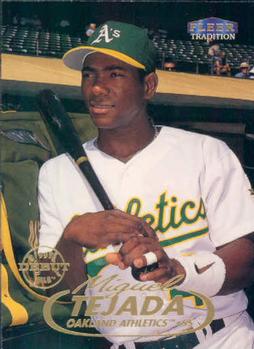 #236 Miguel Tejada - Oakland Athletics - 1998 Fleer Tradition Baseball