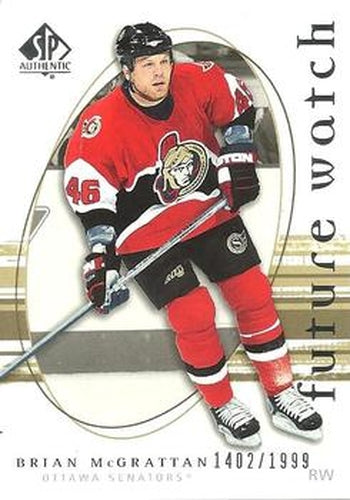 #236 Brian McGrattan - Ottawa Senators - 2005-06 SP Authentic Hockey