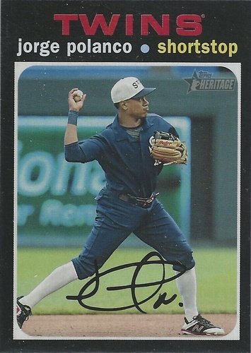 #236b Jorge Polanco - Minnesota Twins - 2020 Topps Heritage Baseball