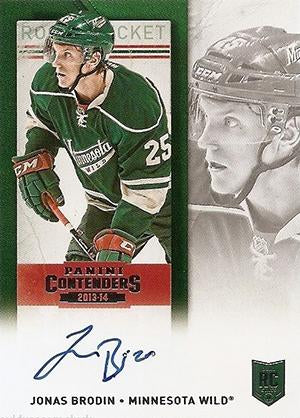 #236b Jonas Brodin - Minnesota Wild - 2013-14 Panini Contenders Hockey