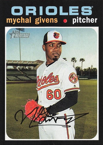 #237 Mychal Givens - Baltimore Orioles - 2020 Topps Heritage Baseball