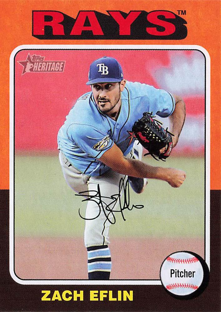 #237 Zach Eflin - Tampa Bay Rays - 2024 Topps Heritage Baseball