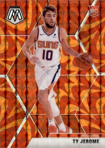 #237 Ty Jerome - Phoenix Suns - 2019-20 Panini Mosaic - Reactive Orange Basketball