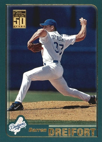 #237 Darren Dreifort - Los Angeles Dodgers - 2001 Topps Baseball