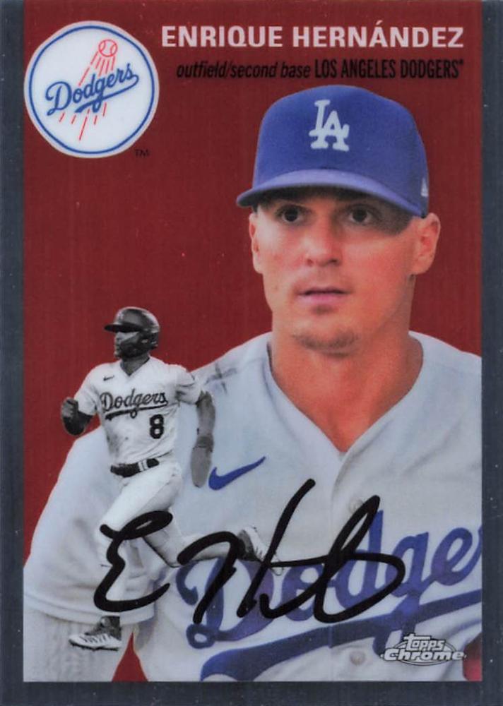 #237 Enrique Hernández - Los Angeles Dodgers - 2023 Topps Chrome Platinum Anniversary Baseball