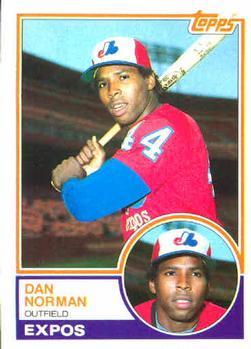 #237 Dan Norman - Montreal Expos - 1983 Topps Baseball