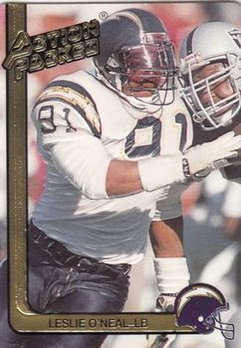 #237 Leslie O'Neal - San Diego Chargers - 1991 Action Packed Football