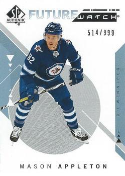 #237 Mason Appleton - Winnipeg Jets - 2018-19 SP Authentic Hockey