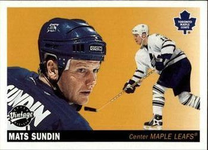 #237 Mats Sundin - Toronto Maple Leafs - 2002-03 Upper Deck Vintage Hockey