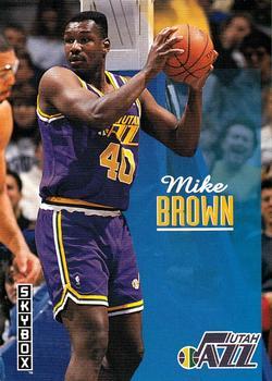 #237 Mike Brown - Utah Jazz - 1992-93 SkyBox Basketball