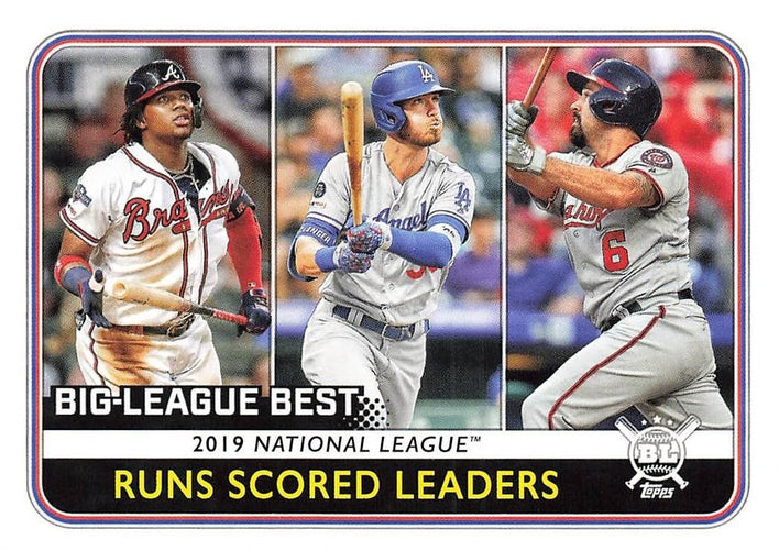 #238 Ronald Acuña Jr. / Cody Bellinger / Anthony Rendon - Atlanta Braves / Los Angeles Dodgers / Washington Nationals - 2020 Topps Big League Baseball