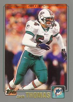 #238 Zach Thomas - Miami Dolphins - 2001 Topps Football