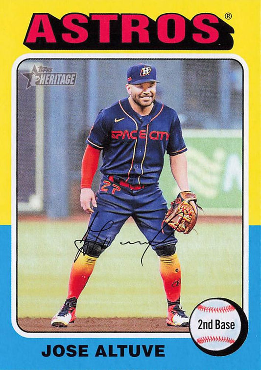 #238 Jose Altuve - Houston Astros - 2024 Topps Heritage Baseball
