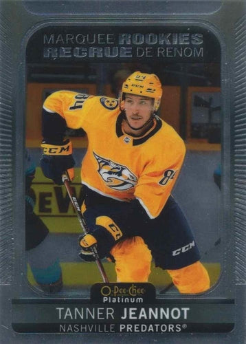 #238 Tanner Jeannot - Nashville Predators - 2021-22 O-Pee-Chee Platinum Hockey