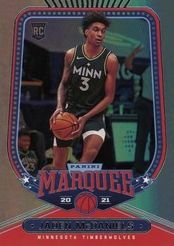 #238 Jaden McDaniels - Minnesota Timberwolves - 2020-21 Panini Chronicles Basketball