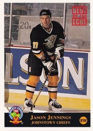 #238 Jason Jennings - Johnstown Chiefs - 1994 Classic Pro Hockey Prospects Hockey
