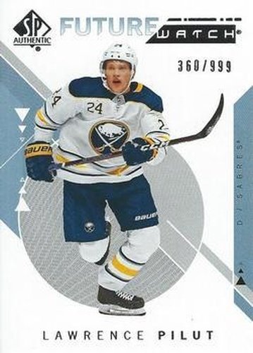 #238 Lawrence Pilut - Buffalo Sabres - 2018-19 SP Authentic Hockey