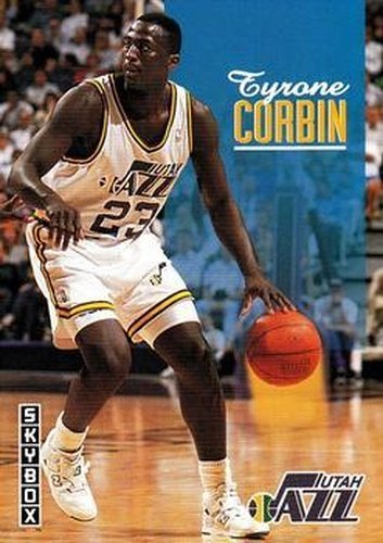 #238 Tyrone Corbin - Utah Jazz - 1992-93 SkyBox Basketball