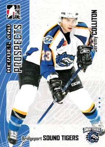 #238 Jeremy Colliton - Bridgeport Sound Tigers - 2005-06 In The Game Heroes and Prospects Hockey