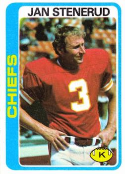 #238 Jan Stenerud - Kansas City Chiefs - 1978 Topps Football