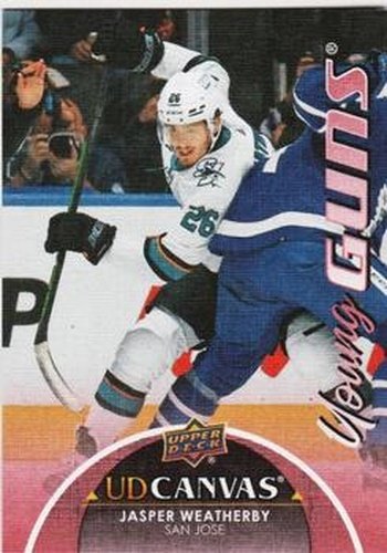 #C238 Jasper Weatherby - San Jose Sharks - 2021-22 Upper Deck - UD Canvas Hockey
