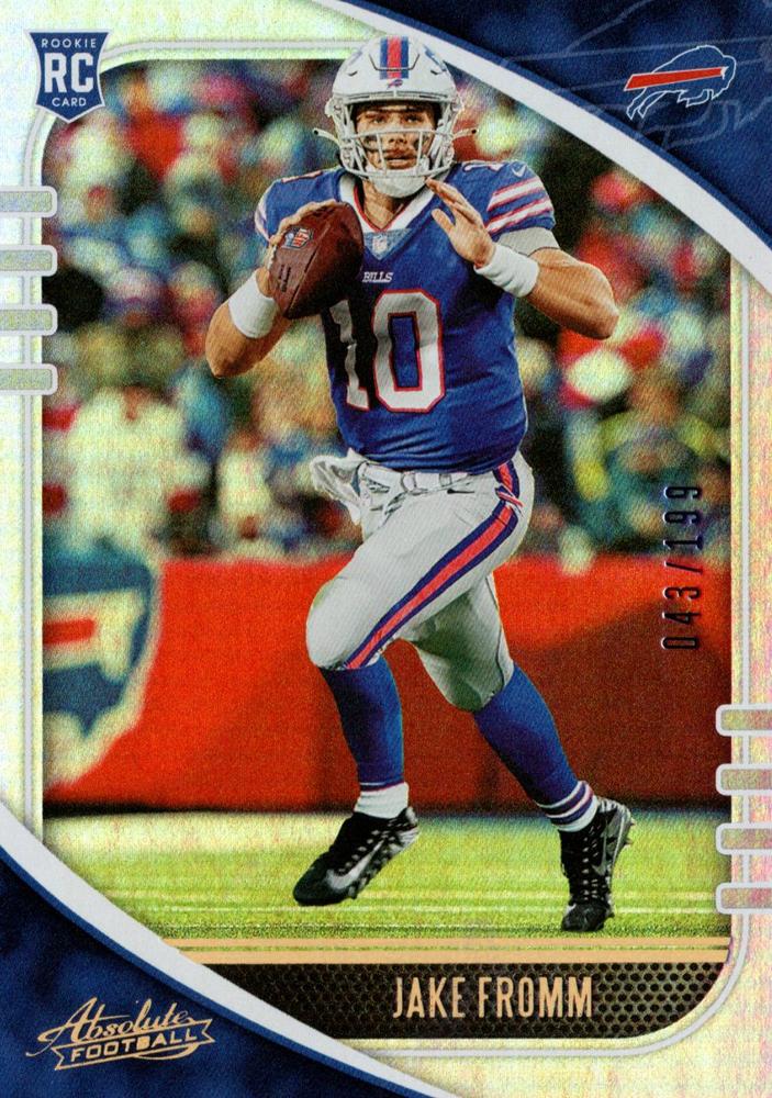 #143 Jake Fromm - Buffalo Bills - 2020 Panini Absolute Football