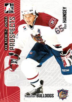 #239 Ron Hainsey - Hamilton Bulldogs - 2005-06 In The Game Heroes and Prospects Hockey