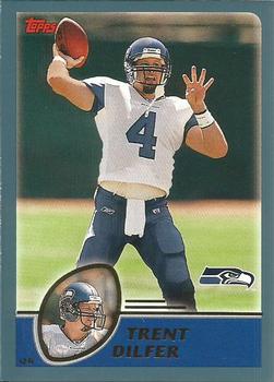 #239 Trent Dilfer - Seattle Seahawks - 2003 Topps Football