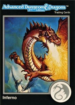 #239 Inferno, Red Dragon - 1991 TSR Advanced Dungeons & Dragons - Silver