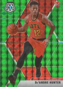 #239 De'Andre Hunter - Atlanta Hawks - 2019-20 Panini Mosaic - Green Prizm Basketball