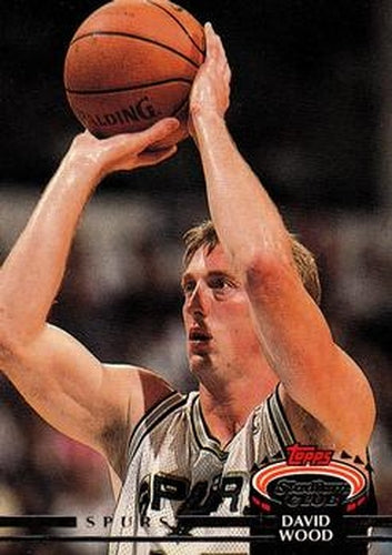 #239 David Wood - San Antonio Spurs - 1992-93 Stadium Club Basketball