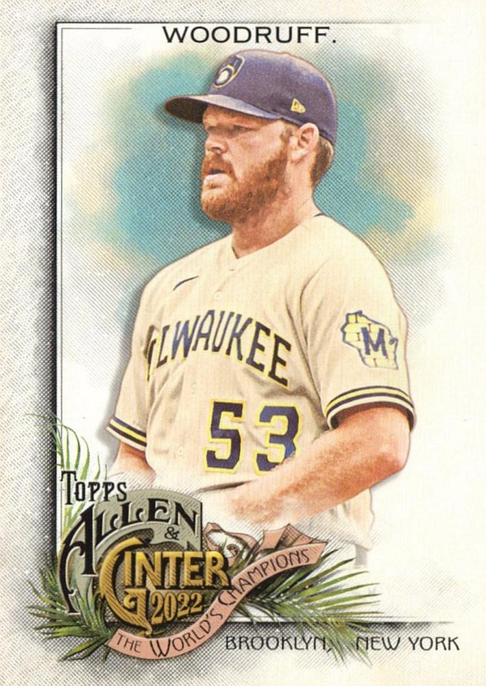 #239 Brandon Woodruff - Milwaukee Brewers - 2022 Topps Allen & Ginter Baseball