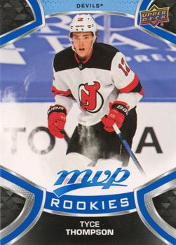 #239 Tyce Thompson - New Jersey Devils - 2021-22 Upper Deck MVP - Blue Hockey