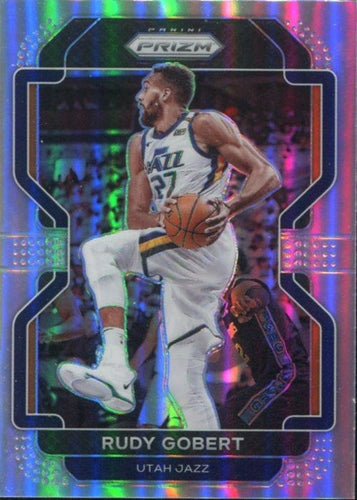 #239 Rudy Gobert - Utah Jazz - 2021-22 Panini Prizm - Silver Basketball