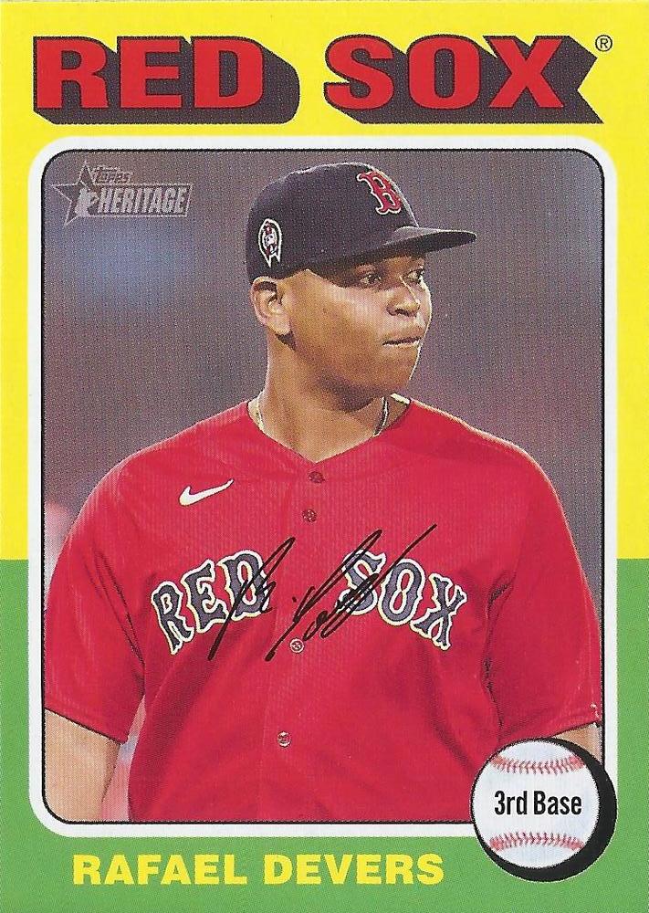 #239 Rafael Devers - Boston Red Sox - 2024 Topps Heritage Baseball