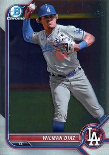 #BCP-239 Wilman Diaz - Los Angeles Dodgers - 2022 Bowman - Chrome Prospects Baseball