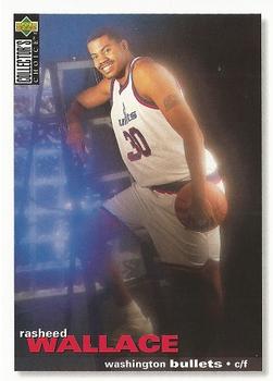 #239 Rasheed Wallace - Washington Bullets - 1995-96 Collector's Choice Basketball