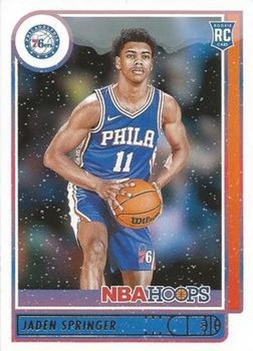 #239 Jaden Springer - Philadelphia 76ers - 2021-22 Hoops Winter Basketball