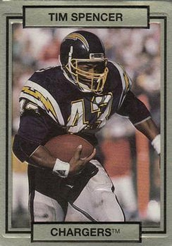 #239 Tim Spencer - San Diego Chargers - 1990 Action Packed Football